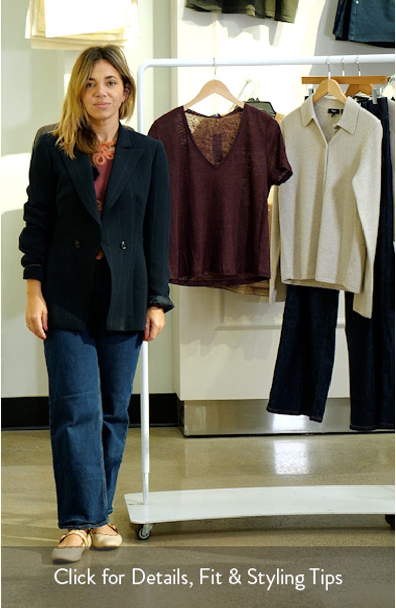 V-Neck Linen T-Shirt, sales video thumbnail