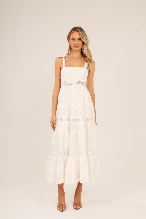 Btb Los Angeles Talia Floral Maxi Dress In White