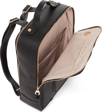 Kaya Faux Leather Laptop Backpack