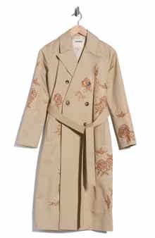 Double Breasted Cotton Trench Coat