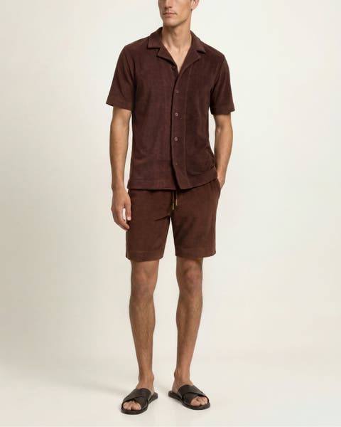 Terry Resort Relaxed Fit Cotton Towelling Polo Shirt