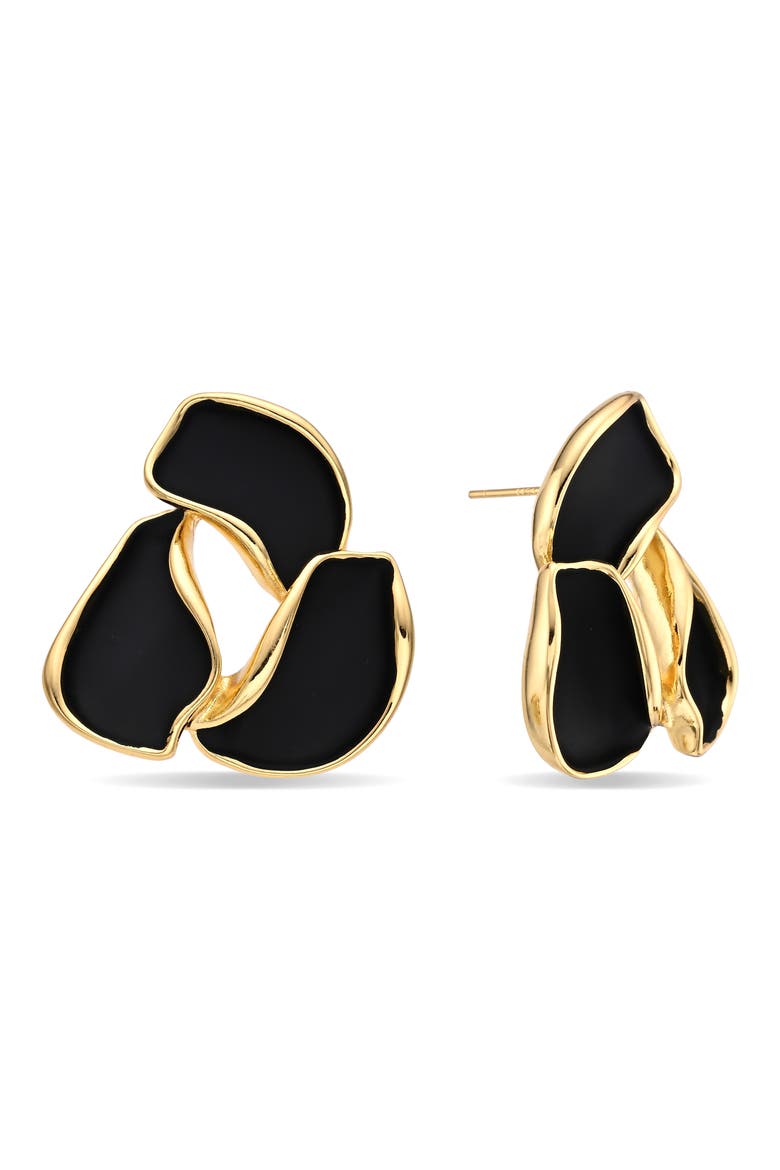 Alessandra Stud Earrings, Alternate, color, GOLD