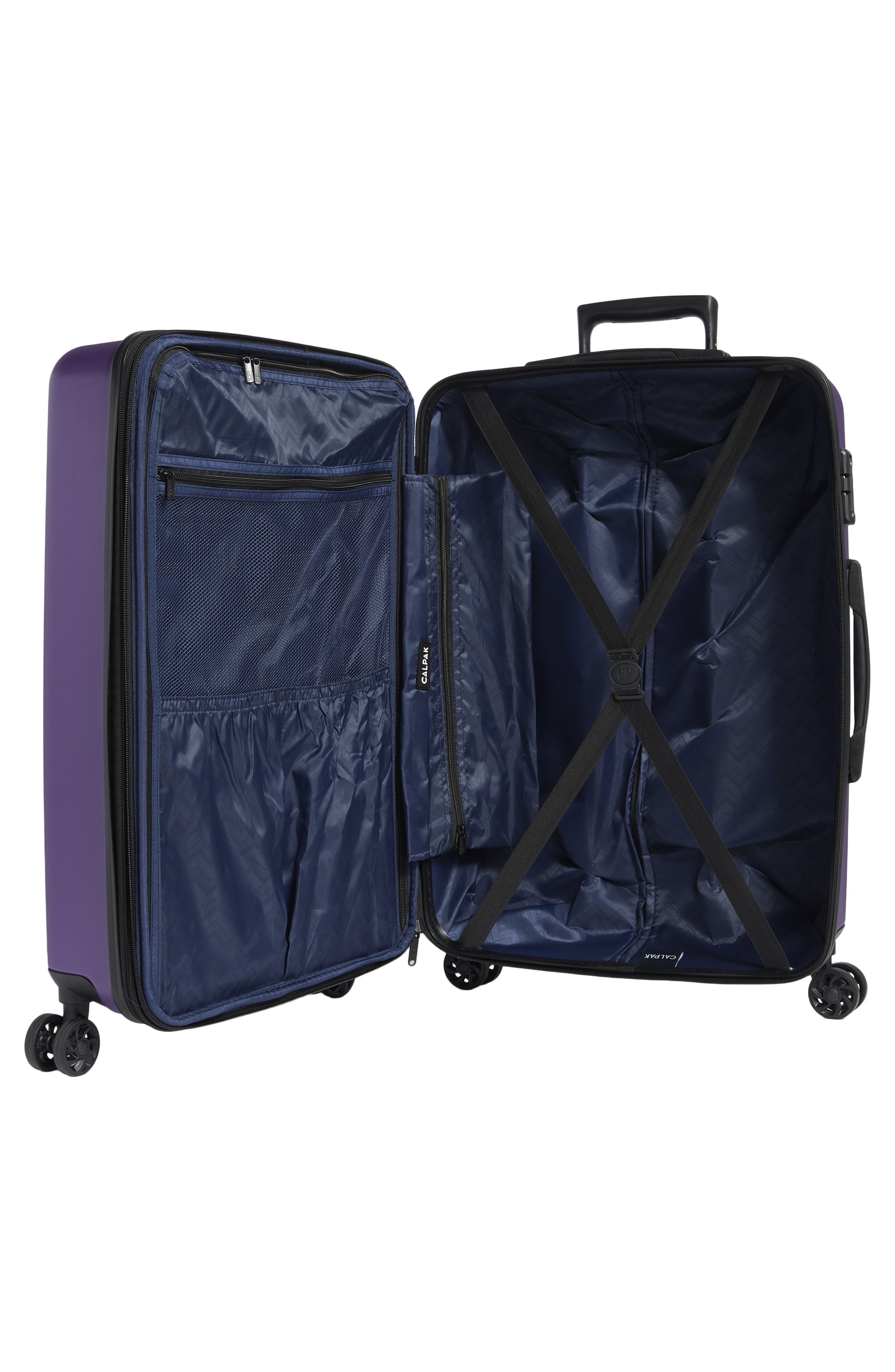 CALPAK Malden 24-Inch Hardside Expandable Spinner Suitcase, Alternate, color, Violet
