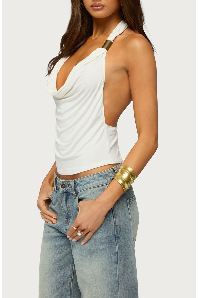 Georgina Cowl Neck Top, Alternate, color, BEIGE