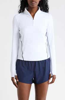 90 DEGREE BY REFLEX Tennis Interlock Half Zip Pullover