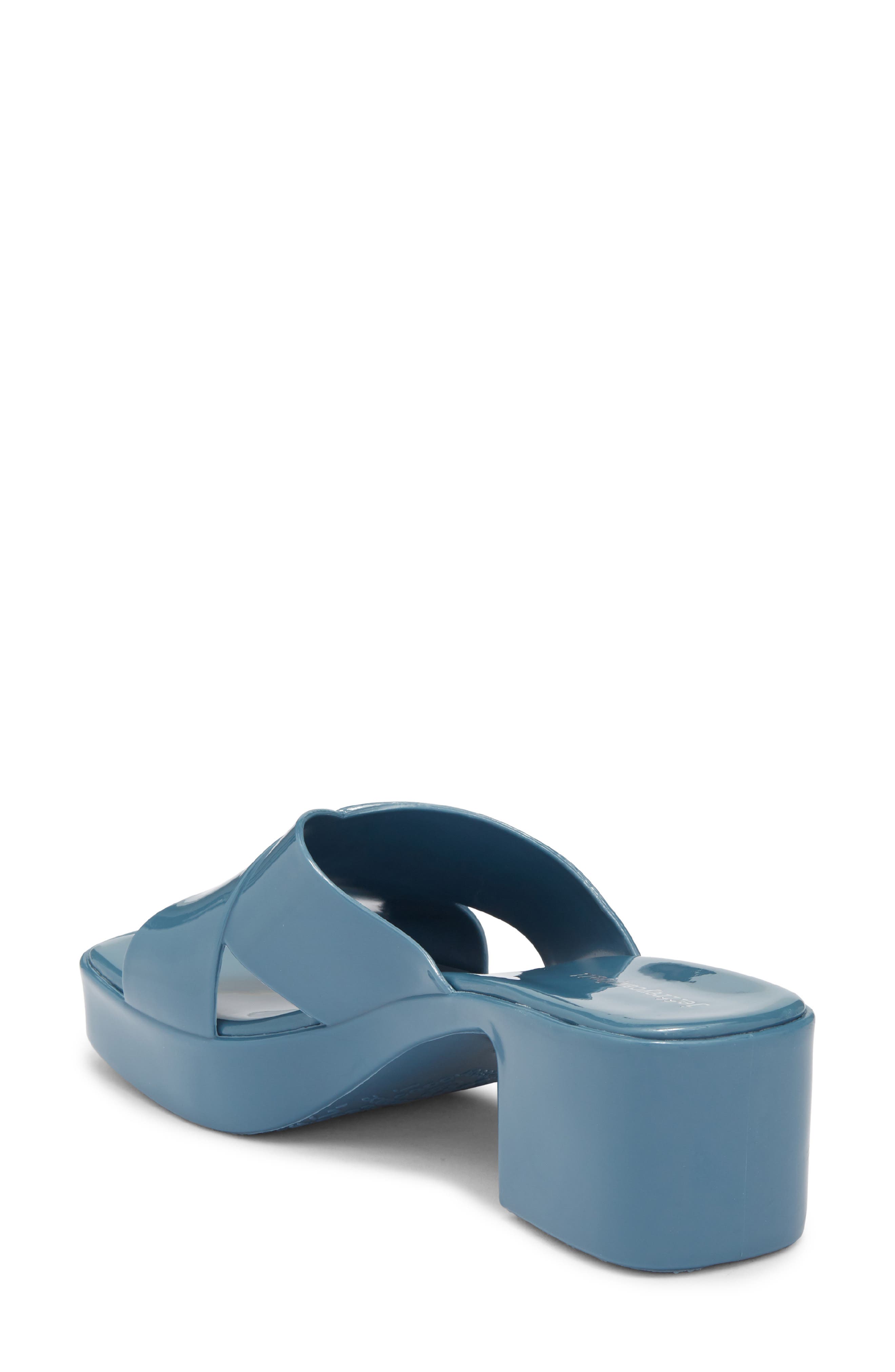 Bubblegum Platform Sandal, Alternate, color, DUSTY BLUE SHINY