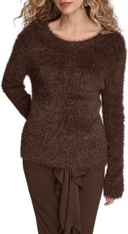 Donna Karan New York Metallic Eyelash Sweater