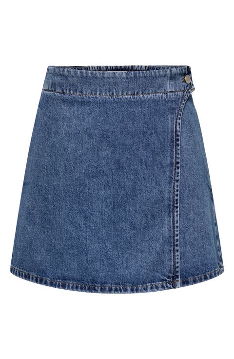Onlthea Wrap Denim Skirt