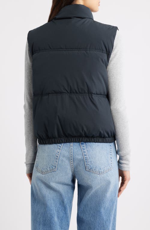 Thread & Supply Quilted Puffer Vest In Black