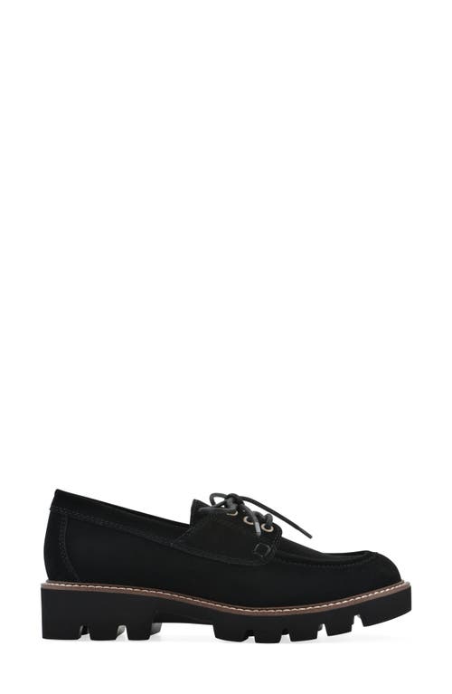 White Mountain Footwear Gino Lug Sole Loafer In Black