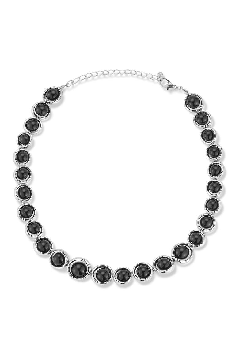 Beaded Necklace, Alternate, color, SILVER