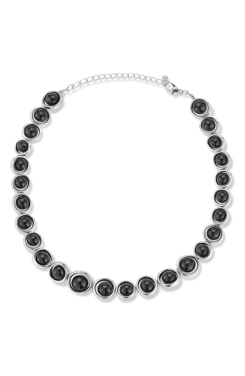 SPHERA MILANO Beaded Necklace, Alternate, color, Silver
