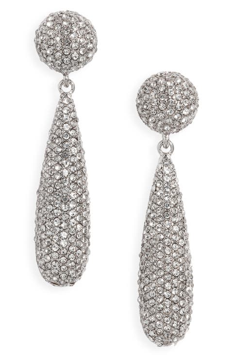 Pavé Teardrop Earrings