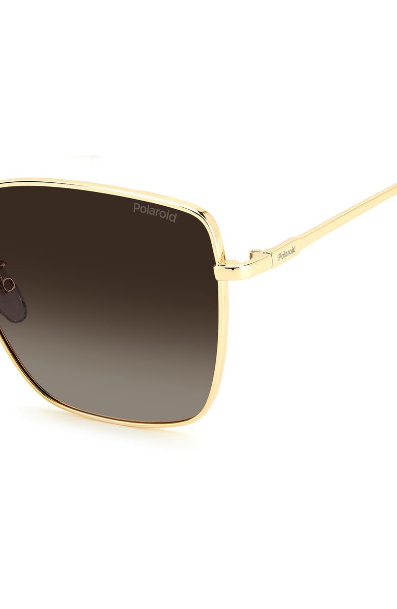 Polaroid 59mm Polarized Square Sunglasses, Alternate, color,