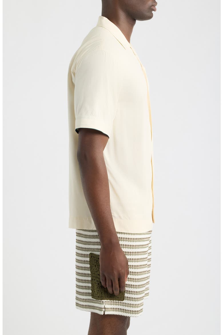 Valbonne Solid Camp Shirt, Alternate, color, IVORY- 10