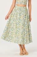 ASTR the Label Wylda Floral Print Maxi Skirt