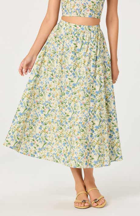Wylda Floral Print Maxi Skirt
