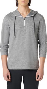 Bugatchi Quarter Zip Performance Hoodie