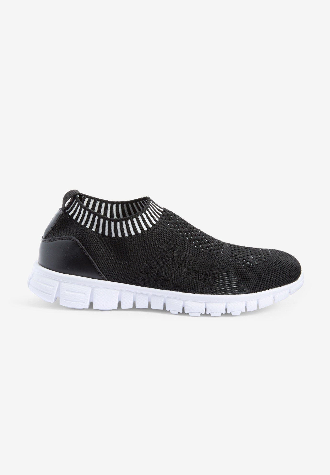 Comfortview CV Sport Bellamy Slip On Sneaker, Alternate, color, Black White