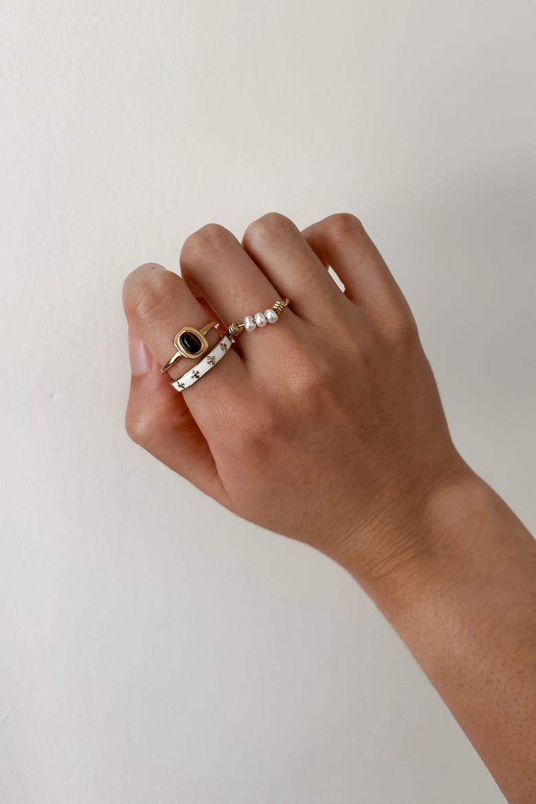 Minimal Tiger's Eye Ring, Alternate, color, Gold With Tiger's Eye