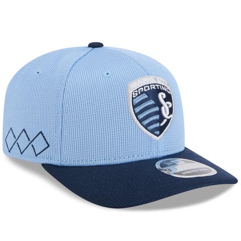 Men's New Era  Sky Blue/Navy Sporting Kansas City 2025 Jersey Hook 9SEVENTY Stretch-Snap Hat