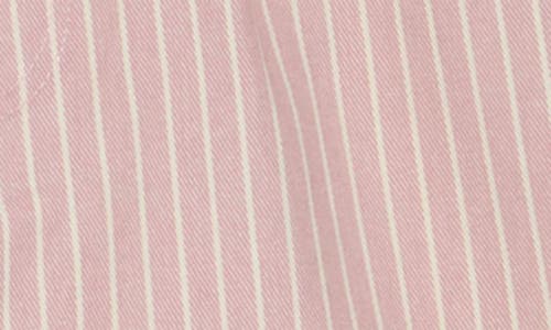 Vigoss Stripe Cotton Bermuda Shorts In Light Pink Combo