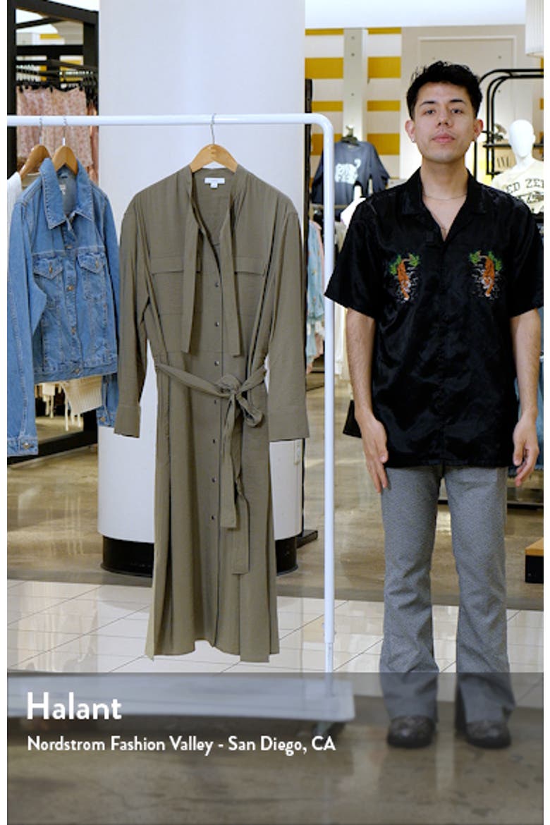 Long Sleeve Utility Shirtdress video