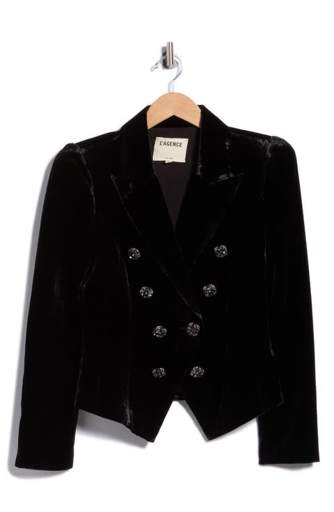 Bethany Velvet Structured Blazer