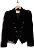 L'AGENCE Bethany Velvet Structured Blazer