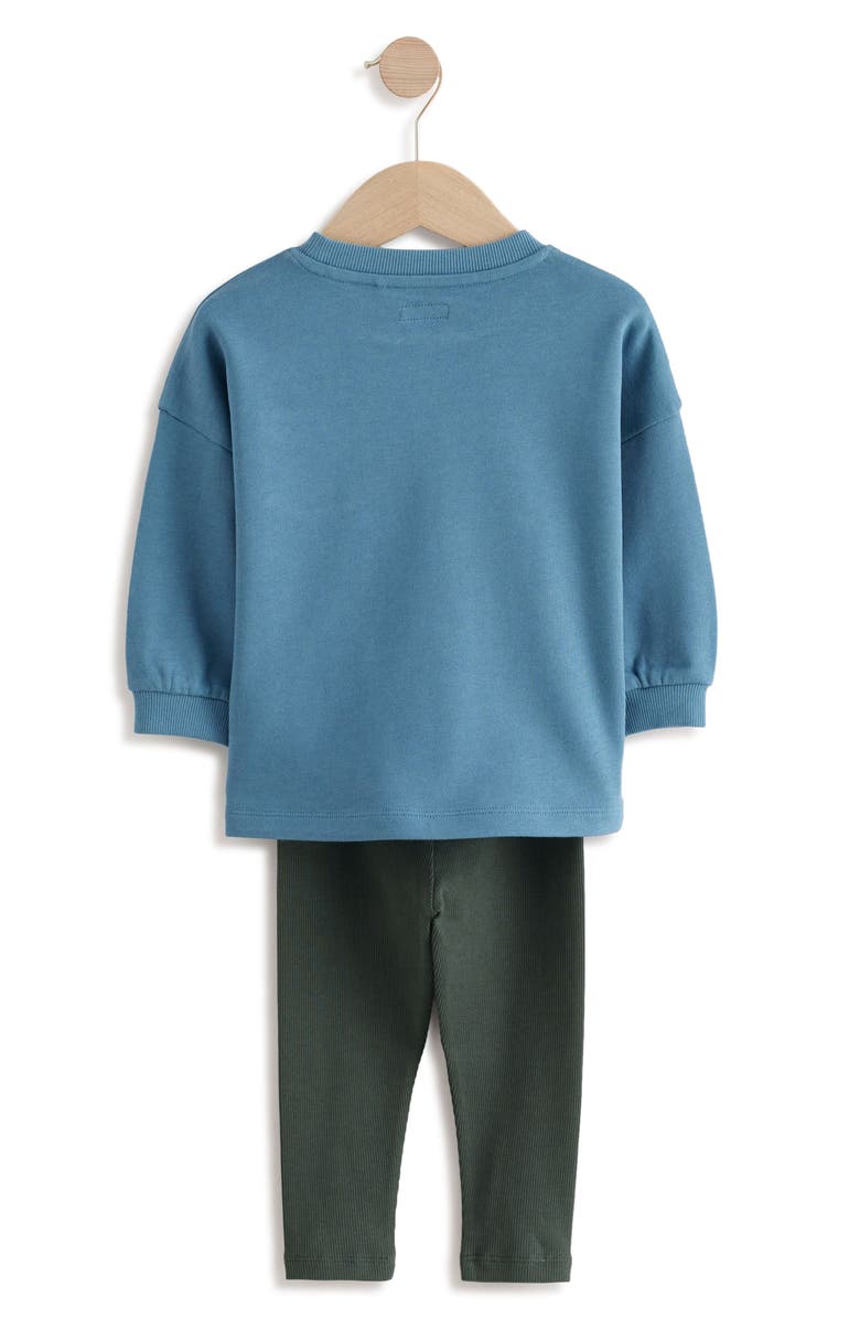 NEXT Kids' Long Sleeve T-Shirt & Leggings Set, Alternate, color, Blue