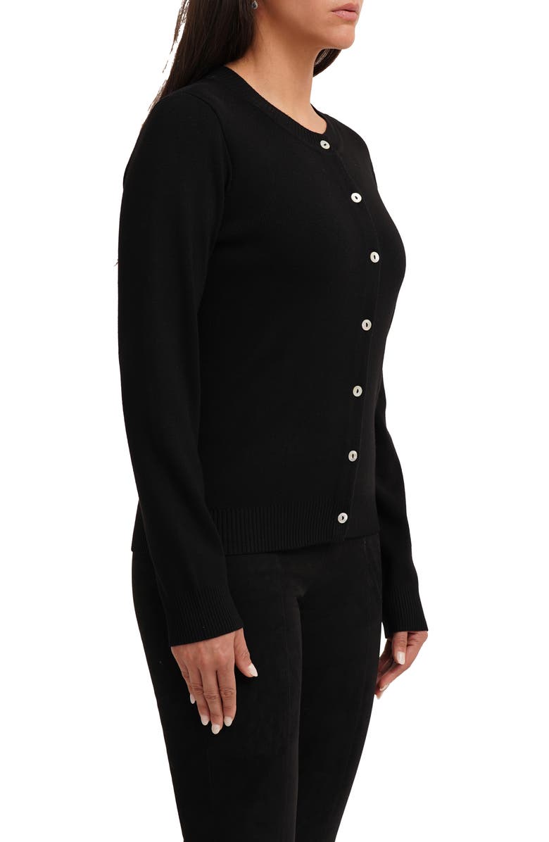 CYRUS Crewneck Cardigan, Alternate, color, Black