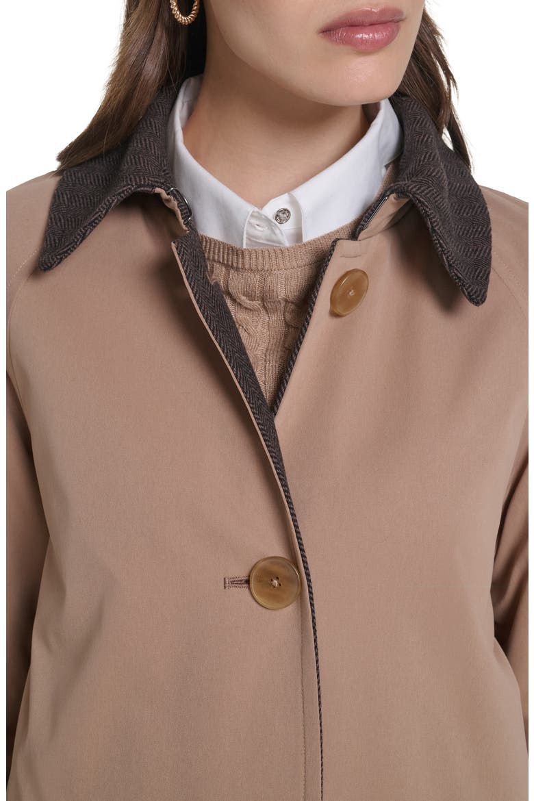 Reversible Rain Mac Coat, Alternate, color, KHAKI
