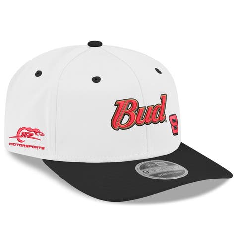Men
s New Era White Dale Earnhardt Jr. Budweiser 9SEVENTY Stretch-Snap Hat