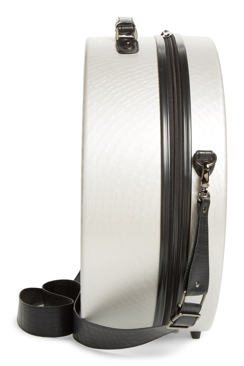 Baye Large Hardcase Hat Box, Alternate, color, GREY