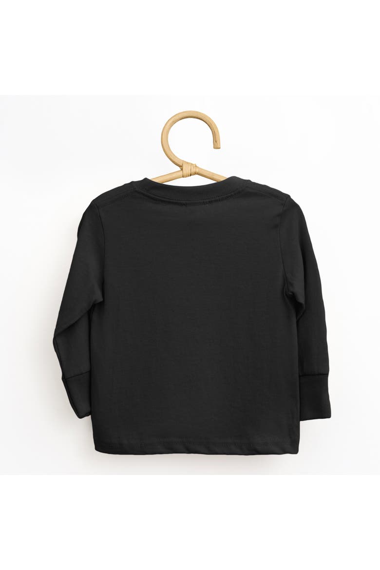 Pumpkin Obsessed Cursive Toddler Long Sleeve Graphic Tee, Alternate, color, Black