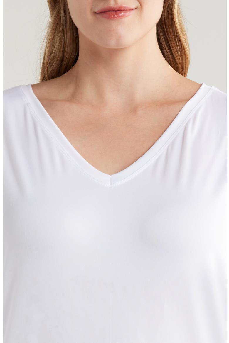 Loose Fit Jersey T-Shirt Dress, Alternate, color, WHITE