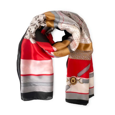 The Royal Faux Silk Scarf