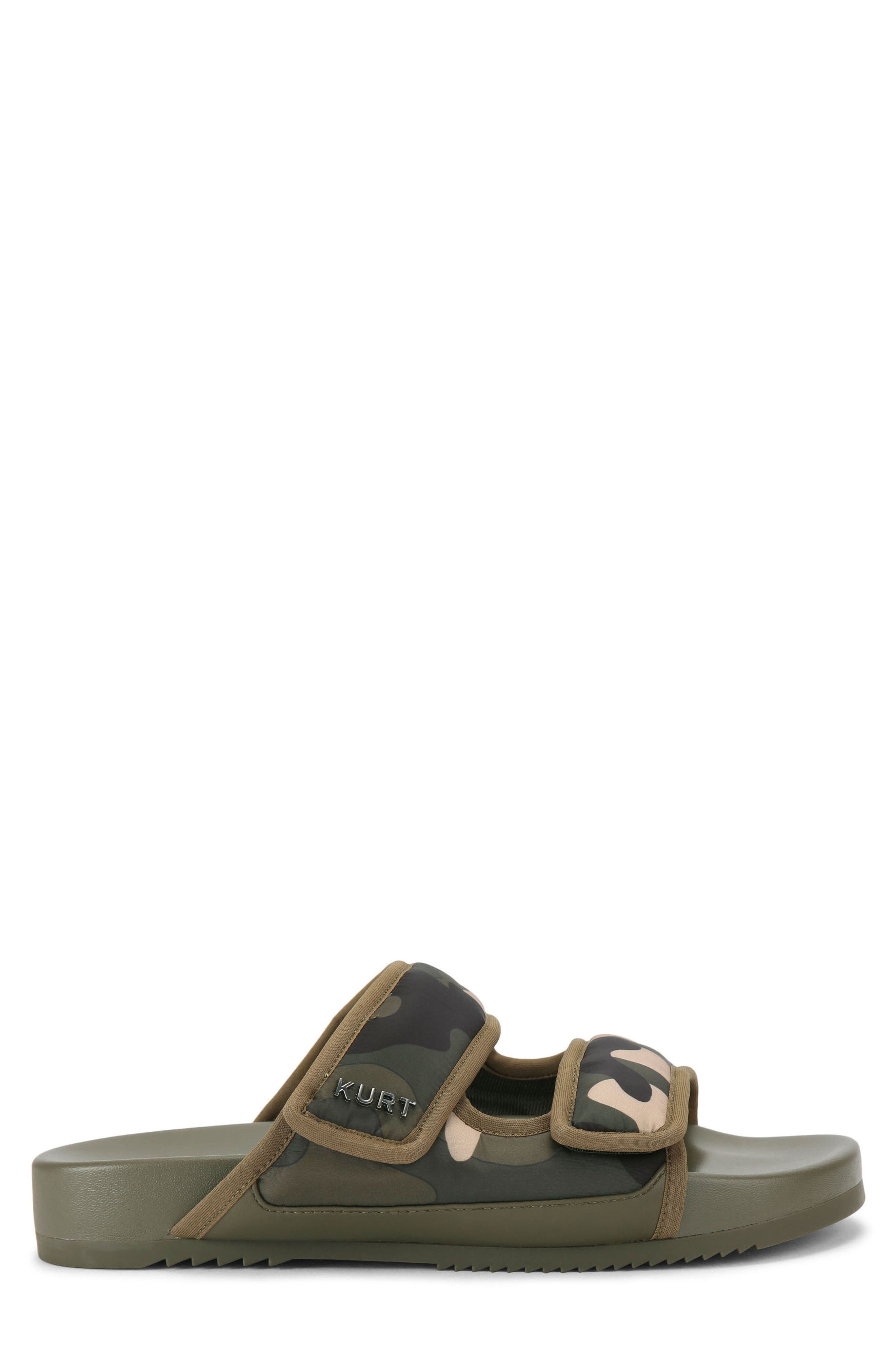 Kurt Geiger London Puff Slide Sandal, Main, color, Dark Green