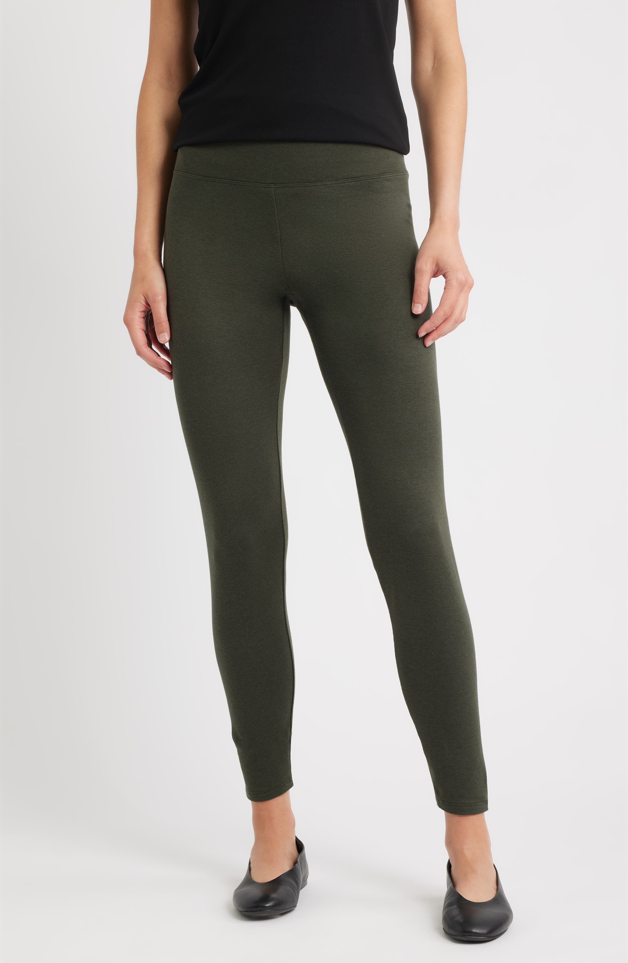 Eileen Fisher High Waist Ankle Leggings