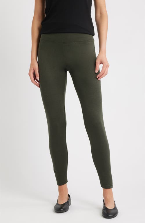 Eileen Fisher High Waist Ankle Leggings In Blue