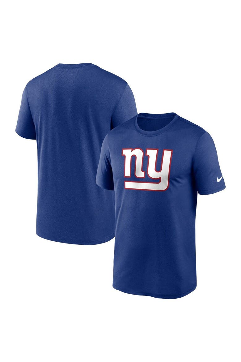 Men's Nike  Royal New York Giants Legend Logo Performance T-Shirt, Main, color, Royal