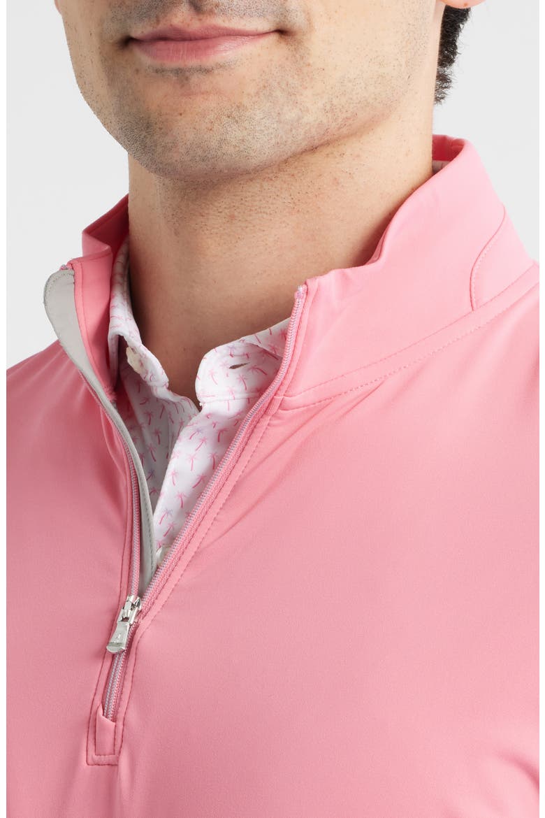 Motion Performance Quarter Zip Pullover, Alternate, color, PINK LEMONADE