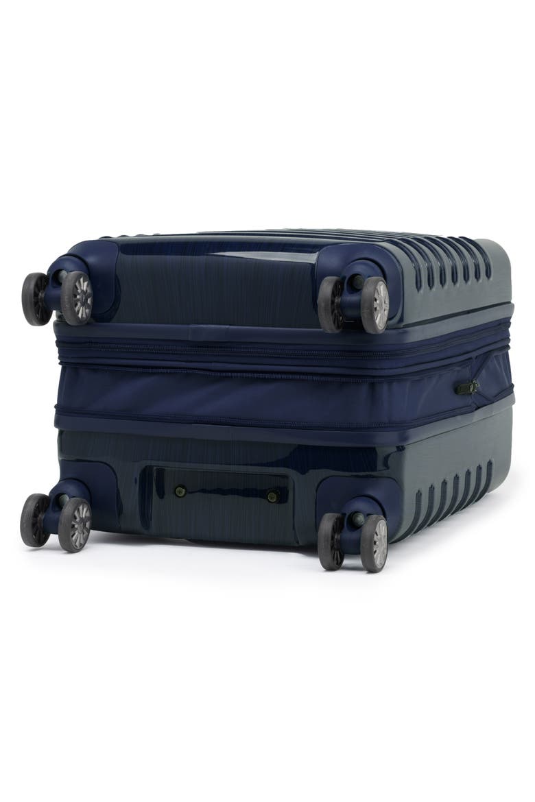 Rollmaster Lite 20 Inch Expandable Hardside Carry-On Suitcase, Alternate, color, DARK NAVY BLACK BRUSHED