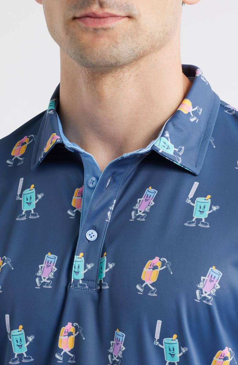 Swannies Combs Performance Golf Polo, Alternate, color, Vintage-Indigo