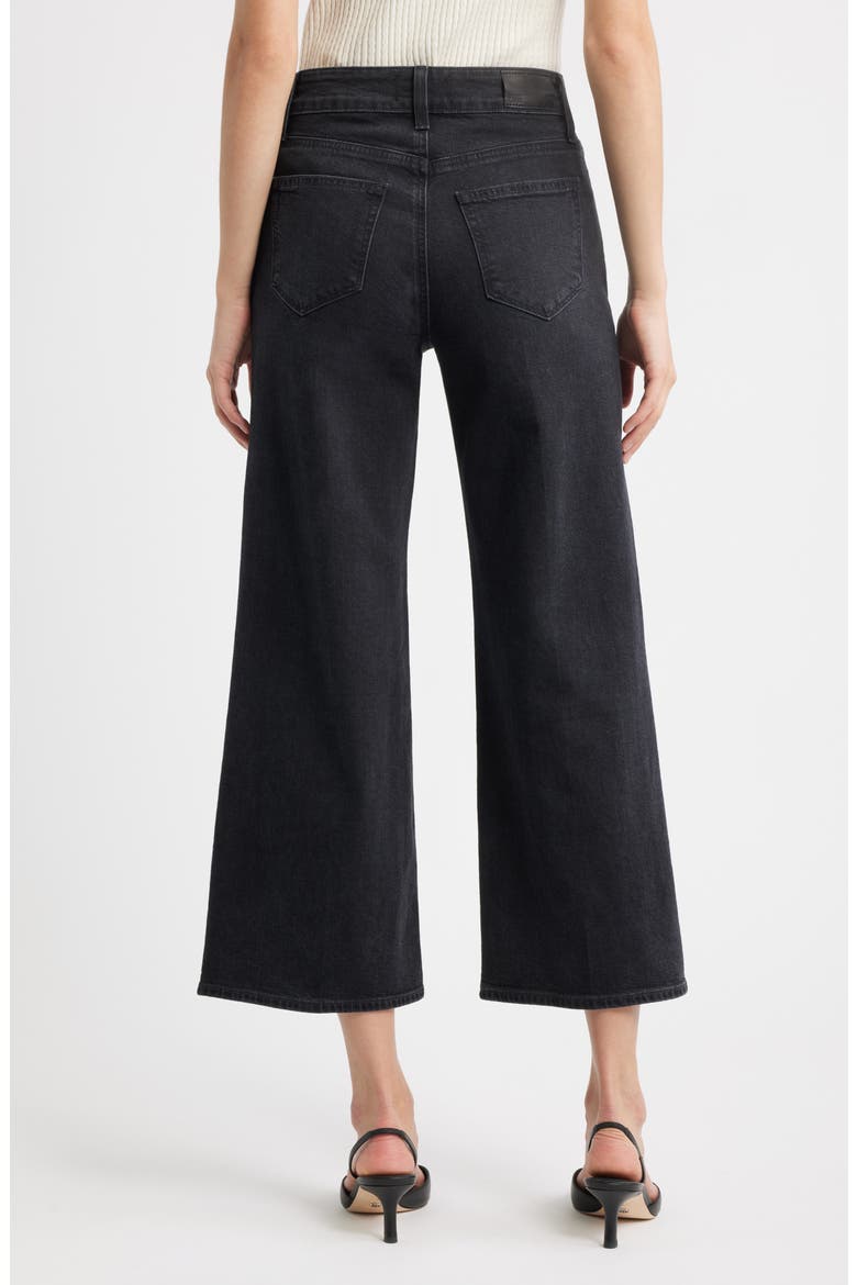 Anessa High Waist Ankle Wide Leg Jeans, Alternate, color, ASTRO BLACK