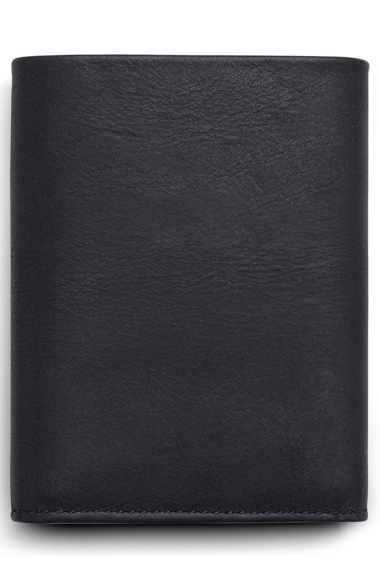Shinola RFID Leather Trifold Wallet, Alternate, color, Black