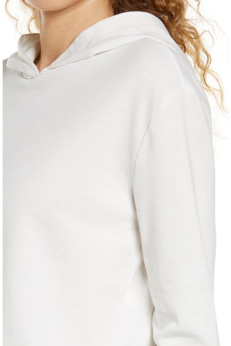 Women's Crop Hoodie, Alternate, color, IVORY