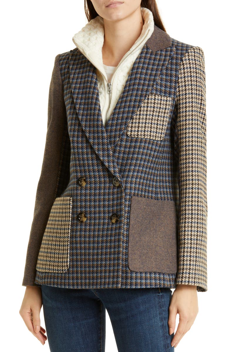Veronica Beard Faustine Dickey Blazer, Alternate, color, 