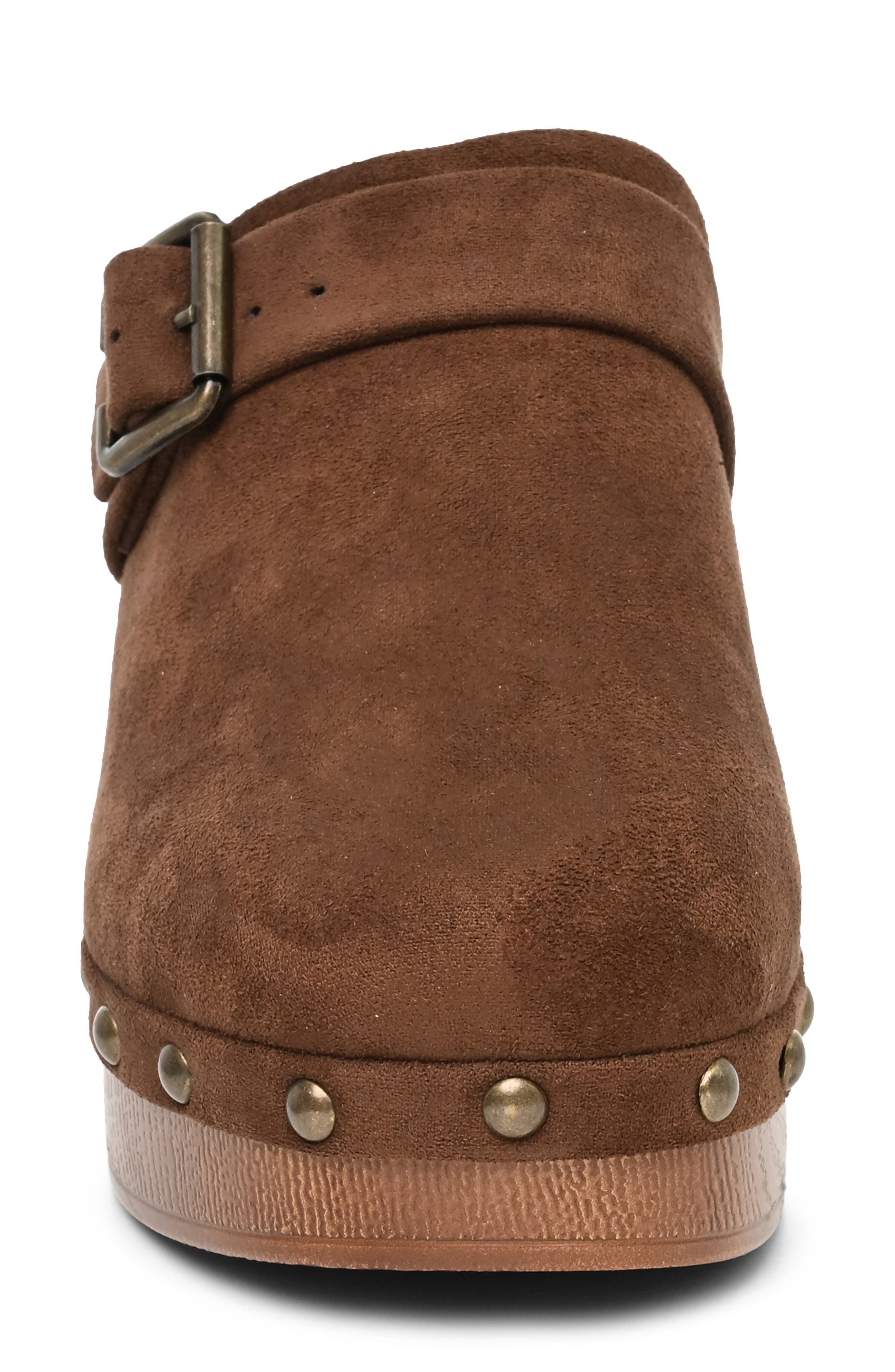 Hammend Faux Leather Clog, Alternate, color, CHOCOLATE MICRO