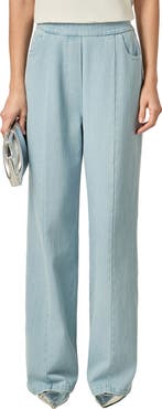 English Factory Pull-On Wide Leg Trouser Jeans